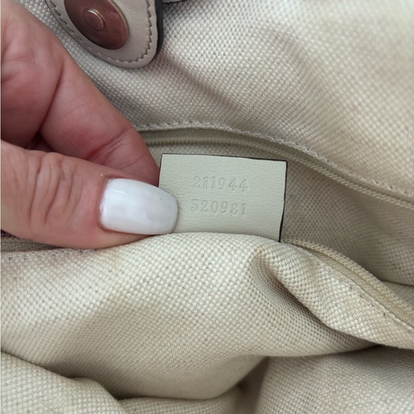 Auth GUCCI Tote Leather Guccissima Handbag 211944 F/S 520981 amazing condition - Picture 10 of 10